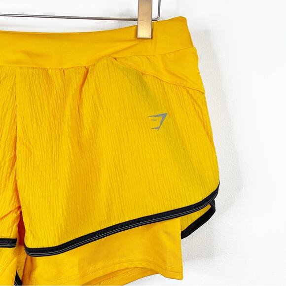 Gymshark Speed 2 in 1 Running Shorts Orange - Picture 4 of 7